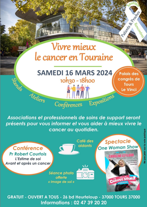 16 mars 2024 : Journée mieux vivre le cancer en Touraine